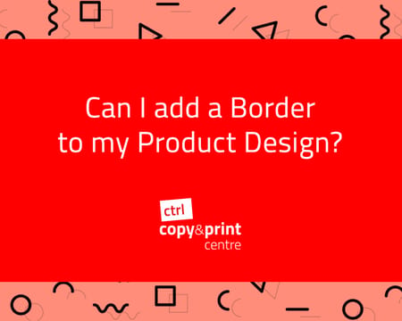 Can I add a Border to my Product Design?