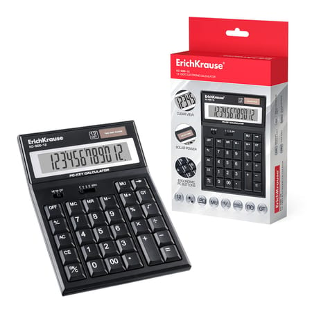ErichKrause Desk Electronic Calculator 12-Digit KC-300-12 40300