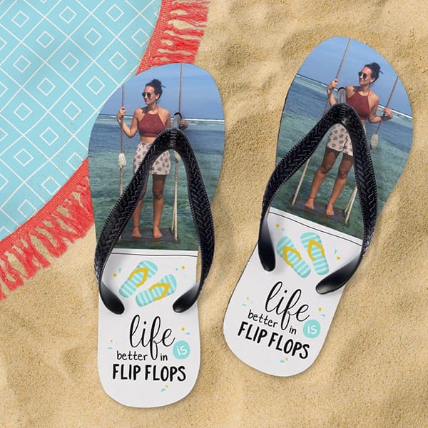 personalised flip-flops